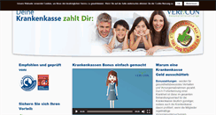 Desktop Screenshot of krankenkassen-bonus.info
